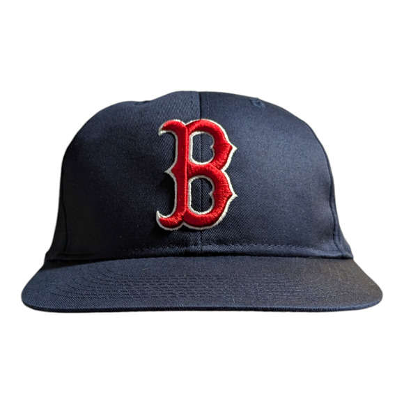 BOSTON RED SOX NAVY BLUE MVP AUTHENTIC MLB BASEBALL TEAM ADJUSTABLE STRAP - Picture 1 of 8